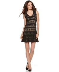 A vintage-inspired look with plenty of glam, this lovely lace Studio M dress has an easy fit you'll love. A vintage-inspired look with plenty of glam, this lovely lace Studio M dress has an easy fit you'll love.