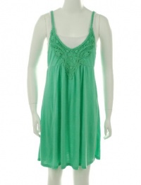American Rag Junior's Two Front Crochet Dress Spearmint/White Small American Rag Junior's Two Front Crochet Dress Spearmint/White Small