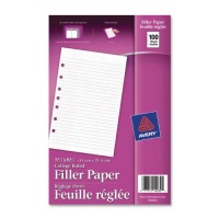Avery Filler Paper, 5.5 x 8.5 Inches, 100 Sheets (14230) Avery Filler Paper, 5.5 x 8.5 Inches, 100 Sheets (14230)