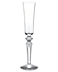 Baccarat's meticulous craftsmanship shines through in this Mille Nuits Flutissimo flute. Strong lines and a beveled base in weighty crystal lend bold, effortless elegance to every occasion. Baccarat's meticulous craftsmanship shines through in this Mille Nuits Flutissimo flute. Strong lines and a beveled base in weighty crystal lend bold, effortless elegance to every occasion.