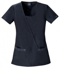 Baby Phat Zip It Mock Wrap Top-Black Baby Phat Zip It Mock Wrap Top-Black