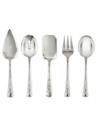 It's all in the details. With a classic holly and ribbon motif engraved in best-quality stainless steel, these Lenox Holiday serving pieces add an extra-festive touch to your favorite Christmas dishes. It's all in the details. With a classic holly and ribbon motif engraved in best-quality stainless steel, these Lenox Holiday serving pieces add an extra-festive touch to your favorite Christmas dishes.