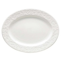 Lenox Opal Innocence Carved Large Oval Platter Lenox Opal Innocence Carved Large Oval Platter