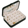 Mele Renee Sectioned Sueded Jewelry Box in Black 545-62M