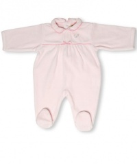 Leveret Velour Footed One Piece Coverall Romper (3-18 Months) (3 Months, Light Pink) Leveret Velour Footed One Piece Coverall Romper (3-18 Months) (3 Months, Light Pink)