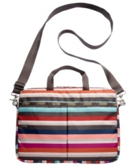 Take along your favorite tech toy in style with this colorful 13 laptop case from LeSportsac. Sturdy handles and convenient crossbody offer instant versatility, while the carefully lined interior keeps your computer safe and secure. Take along your favorite tech toy in style with this colorful 13 laptop case from LeSportsac. Sturdy handles and convenient crossbody offer instant versatility, while the carefully lined interior keeps your computer safe and secure.