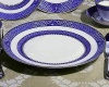 Mottahedeh Indigo Wave Dinner Plate