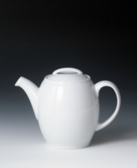 Afternoon and after dinner tea gets a refreshing overhaul with this teapot from Denby's white dinnerware and dishes collection. The clean, crisp lines and cool, glazed hue infuse your tabletop with modern style. 1 liter. Afternoon and after dinner tea gets a refreshing overhaul with this teapot from Denby's white dinnerware and dishes collection. The clean, crisp lines and cool, glazed hue infuse your tabletop with modern style. 1 liter.