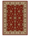 Rendered with intricate floral designs in a sumptuous red and neutral color palette, this area rug set from Kenneth Mink offers a cohesive look for your entire home. Woven of plush olefin for lasting softness and durability. Includes five rugs.