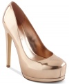 Let 'em look. The Langlade platform pumps by Truth or Dare are sexy and shiny.