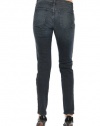 Women's J Brand Kacie Pieced Leather Skinny Jean in Wicked