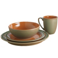Denby Duets Sage & Paprika 4-piece Place Setting Denby Duets Sage & Paprika 4-piece Place Setting