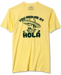 Hablo Espanol? This graphic tee from American Rag rocks your favorite movie lines with a twist. Hablo Espanol? This graphic tee from American Rag rocks your favorite movie lines with a twist.