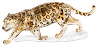 Swarovski Jaguar Figurine, Crystal Golden Shine