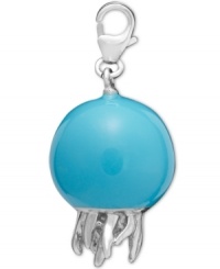 Express your appreciation for creatures of the sea. This vivid jellyfish charm features a blue enamel body with silver accents. Charm crafted in sterling silver with lobster claw clasp. Approximate drop: 3/4 inch. Express your appreciation for creatures of the sea. This vivid jellyfish charm features a blue enamel body with silver accents. Charm crafted in sterling silver with lobster claw clasp. Approximate drop: 3/4 inch.