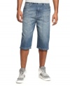 Throw these together with your favorite footwear for a look with some edge, these Sean John denim shorts are perfect for everyday style.