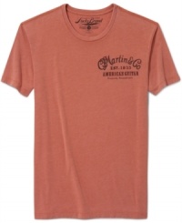 Pull the plug on a tired style with the vintage style of this Martin & Co. t-shirt from Lucky Brand Jeans. Pull the plug on a tired style with the vintage style of this Martin & Co. t-shirt from Lucky Brand Jeans.