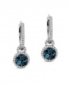 Effy Jewlery Pave Classica Bella Bleu Diamond Earrings, 1.23 TCW