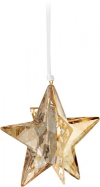 Swarovski Crystal Golden Shadow Christmas Ornament Star Swarovski Crystal Golden Shadow Christmas Ornament Star