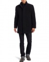 Marc New York by Andrew Marc Men's Wiley Wool Plush Car Coat, Charcoal, Large