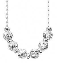 Giani Bernini Sterling Silver Necklace, Diamond-Cut Bead Giani Bernini Sterling Silver Necklace, Diamond-Cut Bead