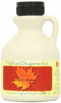 Highland Sugarworks Pint Jug Dark Amber Maple Syrup, 16 Ounce Highland Sugarworks Pint Jug Dark Amber Maple Syrup, 16 Ounce