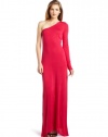 BCBGMAXAZRIA Women's Anadia One Shoulder Gown, Azalea, Small