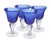 Artland Iris Wine, 8-Ounce, Cobalt Blue, Set of 4
