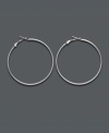 What goes around comes around. Spread good style with these sterling silver hoop earrings by Giani Bernini, perfect for every day. Approximate diameter: 2 inches.