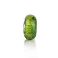 Bling Jewelry Gold Foil Peridot Color 925 Silver Murano Glass Bead Fits Pandora Bling Jewelry Gold Foil Peridot Color 925 Silver Murano Glass Bead Fits Pandora