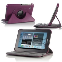 MoKo 360 Degrees Rotating Stand Case for Samsung GALAXY Tab 2 7.0, Purple (with Vertical and Horizontal Stand and Stylus Loop) MoKo 360 Degrees Rotating Stand Case for Samsung GALAXY Tab 2 7.0, Purple (with Vertical and Horizontal Stand and Stylus Loop)