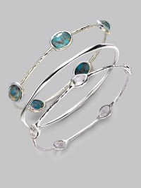 From the Wonderland Collection. Bright turquoise ovals with gleaming crushed bronze veining, layered with faceted clear quartz for added dimension.Bronze turquoise and clear quartz Sterling silver Diameter, about 2½ Imported From the Wonderland Collection. Bright turquoise ovals with gleaming crushed bronze veining, layered with faceted clear quartz for added dimension.Bronze turquoise and clear quartz Sterling silver Diameter, about 2½ Imported