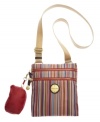 Show your stripes. Practical with prepster appeal, this colorful crossbody from Franco Sarto is a girl on-the-go essential. Crafted from durable nylon with plenty of pockets, it goes from  work to weekend  in a wink.