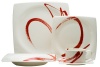 Red Vanilla Paint It Red 5-Piece Dinnerware Set