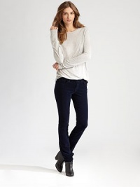 Enviably cool skinny jeans of soft corduroy with five-pocket styling and a low rise. THE FITSkinny fitLow rise, about 7Inseam, about 34THE DETAILSButton closureZip flyFive-pocket style98% cotton/2% elastaneMachine washMade in USA of Italian fabricModel shown is 5'10 (177cm) wearing US size 0. Enviably cool skinny jeans of soft corduroy with five-pocket styling and a low rise. THE FITSkinny fitLow rise, about 7Inseam, about 34THE DETAILSButton closureZip flyFive-pocket style98% cotton/2% elastaneMachine washMade in USA of Italian fabricModel shown is 5'10 (177cm) wearing US size 0.
