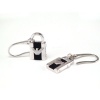 Emporio Armani Sterling Silver Lock Earrings