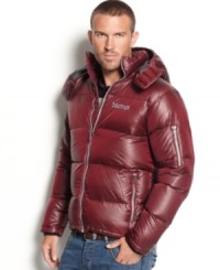 Marmot brings you an goose down jacket that's lighter than a feather. Marmot brings you an goose down jacket that's lighter than a feather.