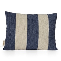 Shimmery beads bring a dose of glamour to this boldly striped decorative pillow. Shimmery beads bring a dose of glamour to this boldly striped decorative pillow.