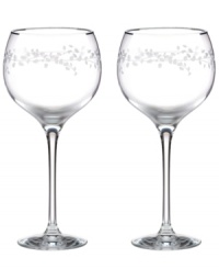 Big on elegance. Gardner Street Platinum Signature goblets feature delicately etched vines and fluid lines in generously proportioned crystal. From kate spade new york. Big on elegance. Gardner Street Platinum Signature goblets feature delicately etched vines and fluid lines in generously proportioned crystal. From kate spade new york.