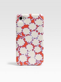 Soft leather featuring a vivid floral print snap over your iPhone® for a chic case. Saffiano leather2½W X 4½H X ½DImportedPlease note: iPhone® not included.