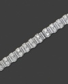 Achieve effortless beauty with this diamond and 14k white gold bracelet featuring perfect pairs of round-cut diamonds (2 ct. t.w.). 2 carat diamond bracelet approximate length: 7-1/4 inches.