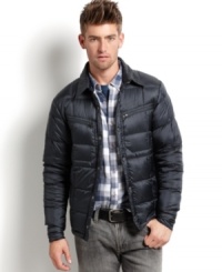 Warmth doesn't have to equal bulk, this Marmot puffer jacket offers a fit that's slim and stylish. Warmth doesn't have to equal bulk, this Marmot puffer jacket offers a fit that's slim and stylish.