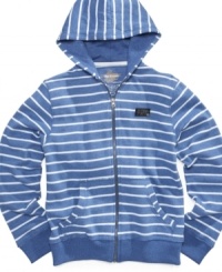 This Epic Threads hoodie has a preppy striped style and super soft comfort. This Epic Threads hoodie has a preppy striped style and super soft comfort.