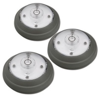 Rite Lite LPL623 5 LED Puck Light 3 Pack - Grey Rite Lite LPL623 5 LED Puck Light 3 Pack - Grey