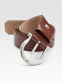This distinguished style is rendered in luxe saddle leather with an adjustable design and shiny palladio gancini buckle.CalfskinPalladio buckleAbout 1½ wideMade in Italy This distinguished style is rendered in luxe saddle leather with an adjustable design and shiny palladio gancini buckle.CalfskinPalladio buckleAbout 1½ wideMade in Italy