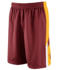 Get your game on while supporting your favorite NCAA team with these USC Trojans basketball shorts featuring Dri-Fit technology from Nike. Get your game on while supporting your favorite NCAA team with these USC Trojans basketball shorts featuring Dri-Fit technology from Nike.