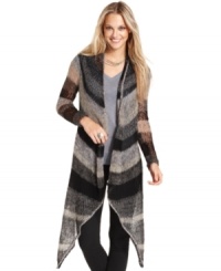 In a striped open knit, this Lucky Brand Jeans sweater adds on-trend texture to your fall outfit! In a striped open knit, this Lucky Brand Jeans sweater adds on-trend texture to your fall outfit!