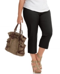 Pair the season's hottest tops with MICHAEL Michael Kors' cropped plus size pants-- they're so on point for the season! (Clearance) Pair the season's hottest tops with MICHAEL Michael Kors' cropped plus size pants-- they're so on point for the season! (Clearance)