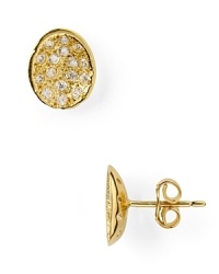 They may be mini, but Melinda Maria's studs pack a pretty punch. In 18-karat gold with inset pavé stones, these earrings go from day-to-night with ease. They may be mini, but Melinda Maria's studs pack a pretty punch. In 18-karat gold with inset pavé stones, these earrings go from day-to-night with ease.
