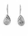 Barse Sterling Silver Crystal Teardrop Earrings